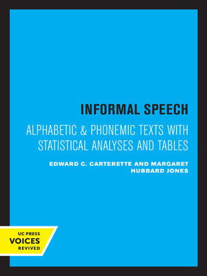 cover image of Informal Speech